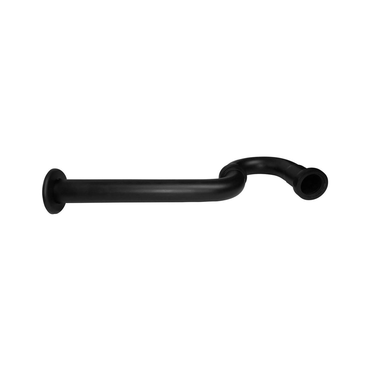 Sifón para Lavamanos Metálico Negro Mate 1 1/4 Pulgadas con Escudo