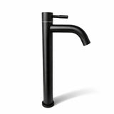 Llave Lavamanos Alta Negra 30 cm Tipo Bowl Monocontrol | Grifería Moderna de Mesa en Latón