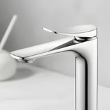 Lavamanos Monocontrol Alto Volare Níquel Texturizado Diseño Moderno