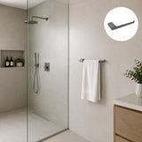 Toallero de Mano Kassel Gris Cobalto en Zamak 23,5 cm para Baño