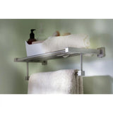 Toallero Repisa Triple Barra Square en Aluminio - 60 cm