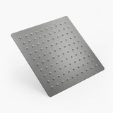 Regadera Gris de Ducha en Acero SUS304  - 20 cm - Sin Tubo