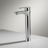 Lavamanos Monocontrol Alto Posto Níquel Texturizado Moderno