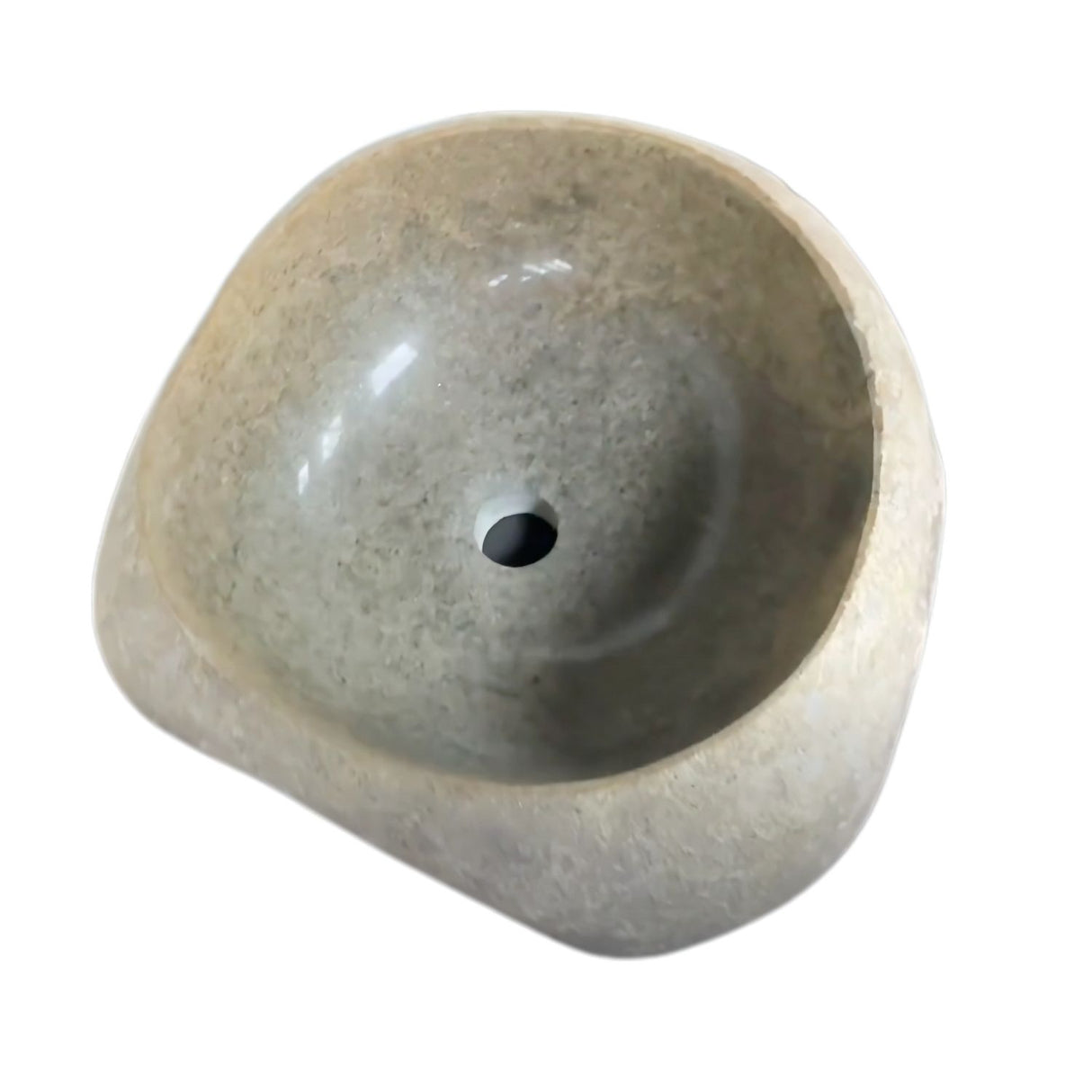Lavamanos en Piedra de Río Gris, Medida 33 cm x 32 cm x 15 cm (aproximadas)