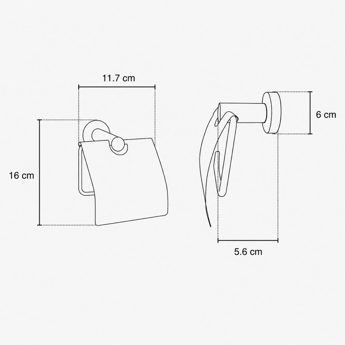Kit de Accesorios de Baño Colomba Cromado de 6 Piezas
