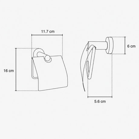 Kit de Accesorios de Baño Colomba Cromado de 6 Piezas