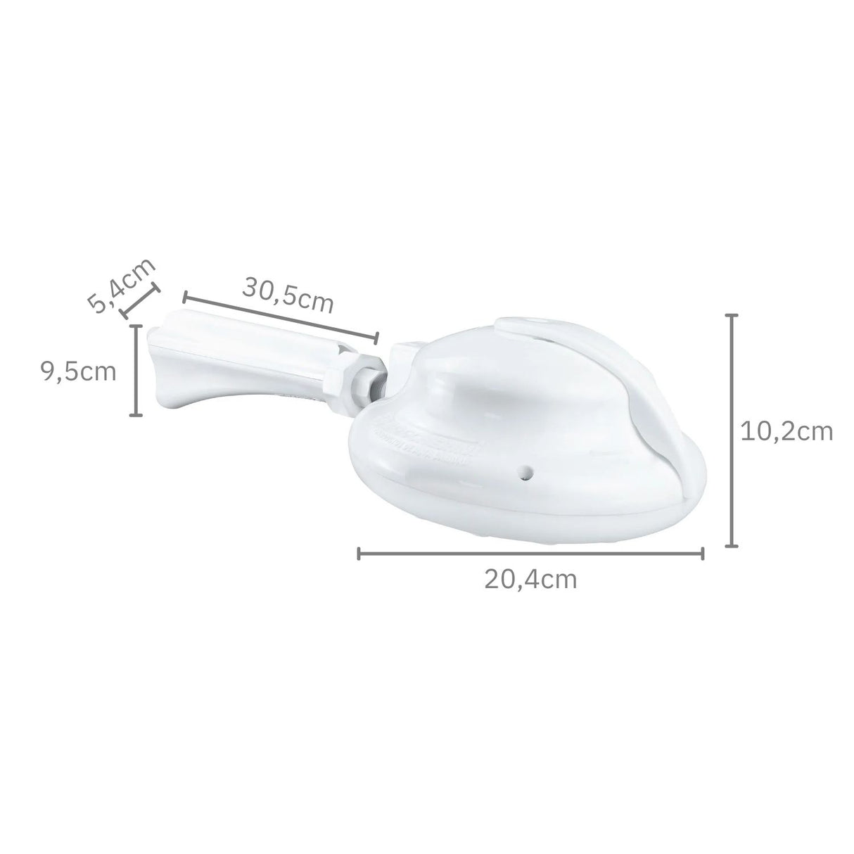 Ducha Maxi Zent Blanca Con Selector A 110v+ Niple Forte