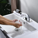Grifería con Sensor Automático para Lavamanos Híbrida 110V | Sin Contacto, Ahorra Agua
