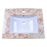 LAVAMANOS INTEGRADO EN PORCELANA BEIGE 60*47CM