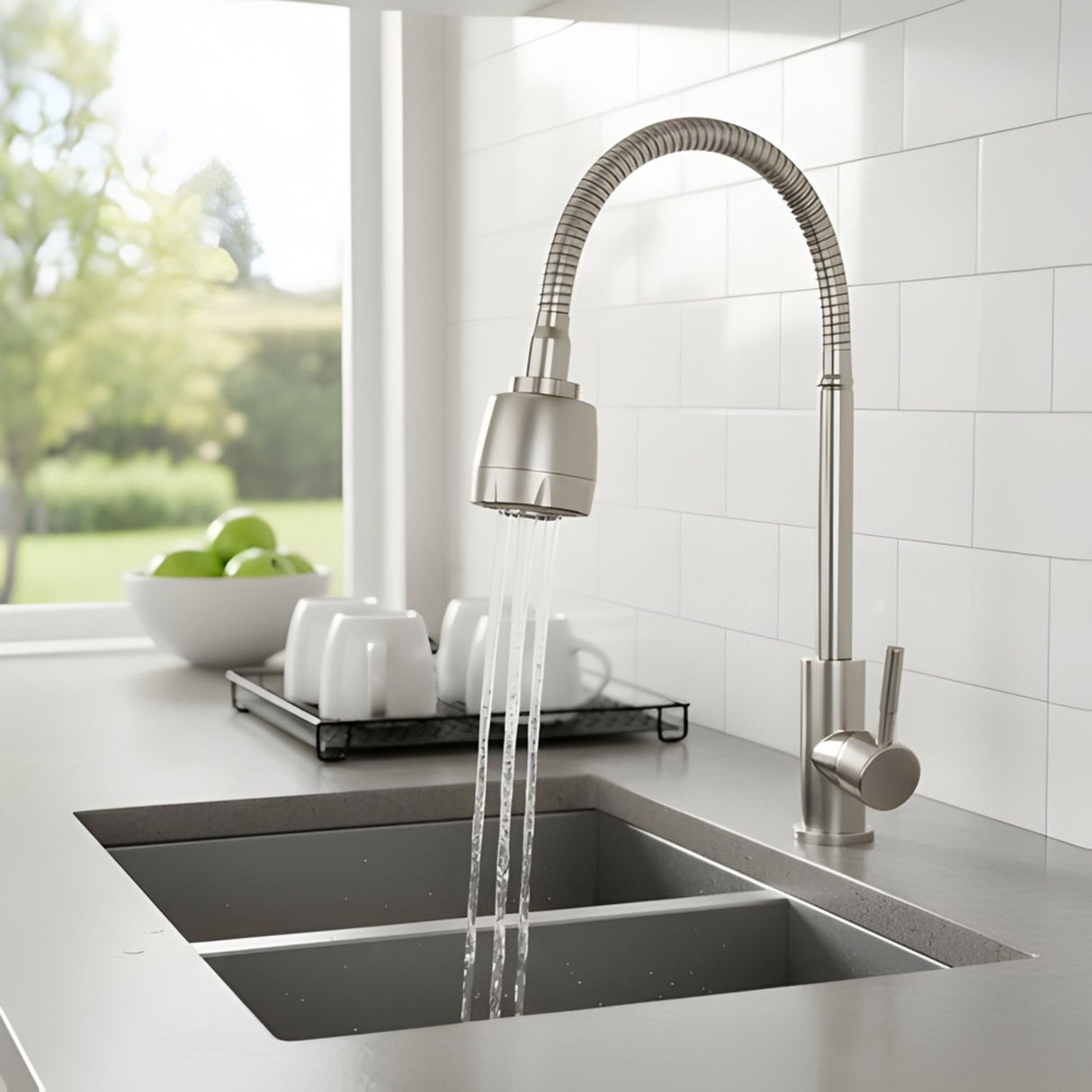 Grifería Lavaplatos Monocontrol Flexible