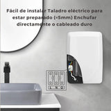 Secador de manos en acero inoxidable Miniturbo blanco.