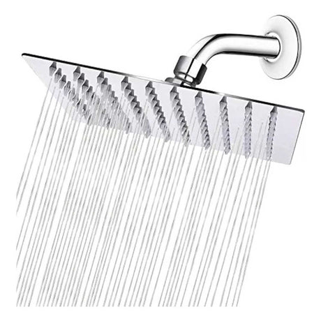 Combo Ducha Cromada Monocontrol + Regadera 20 × 20 cm + Brazo 40 cm + Teleducha