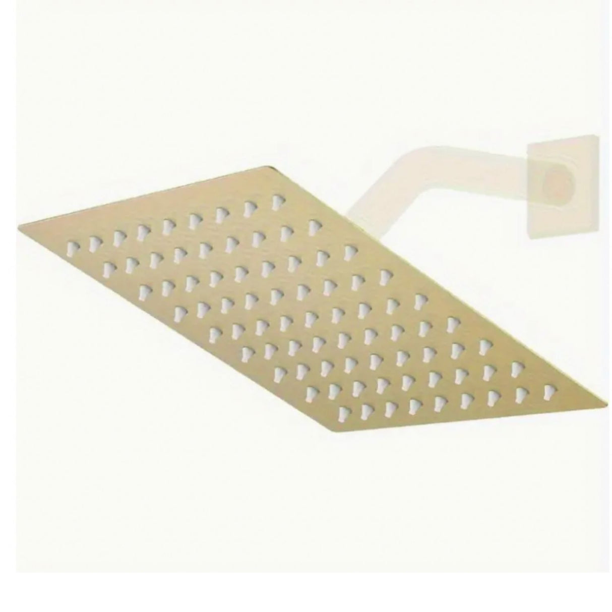Regadera de Ducha en Acero SUS304 Dorada - 25 cm - Sin Tubo