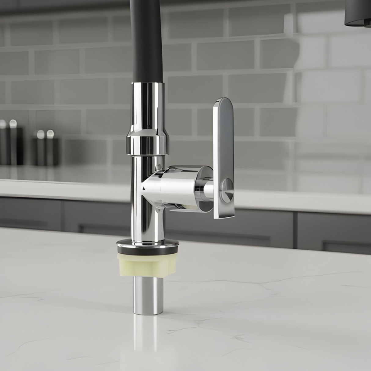 Grifo Mesa De Cocina Orientable Pamo, Sistema Cierre Rápido