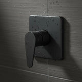 Mezclador Ducha Monocontrol Posto Negro Mate Cuerpo Latón