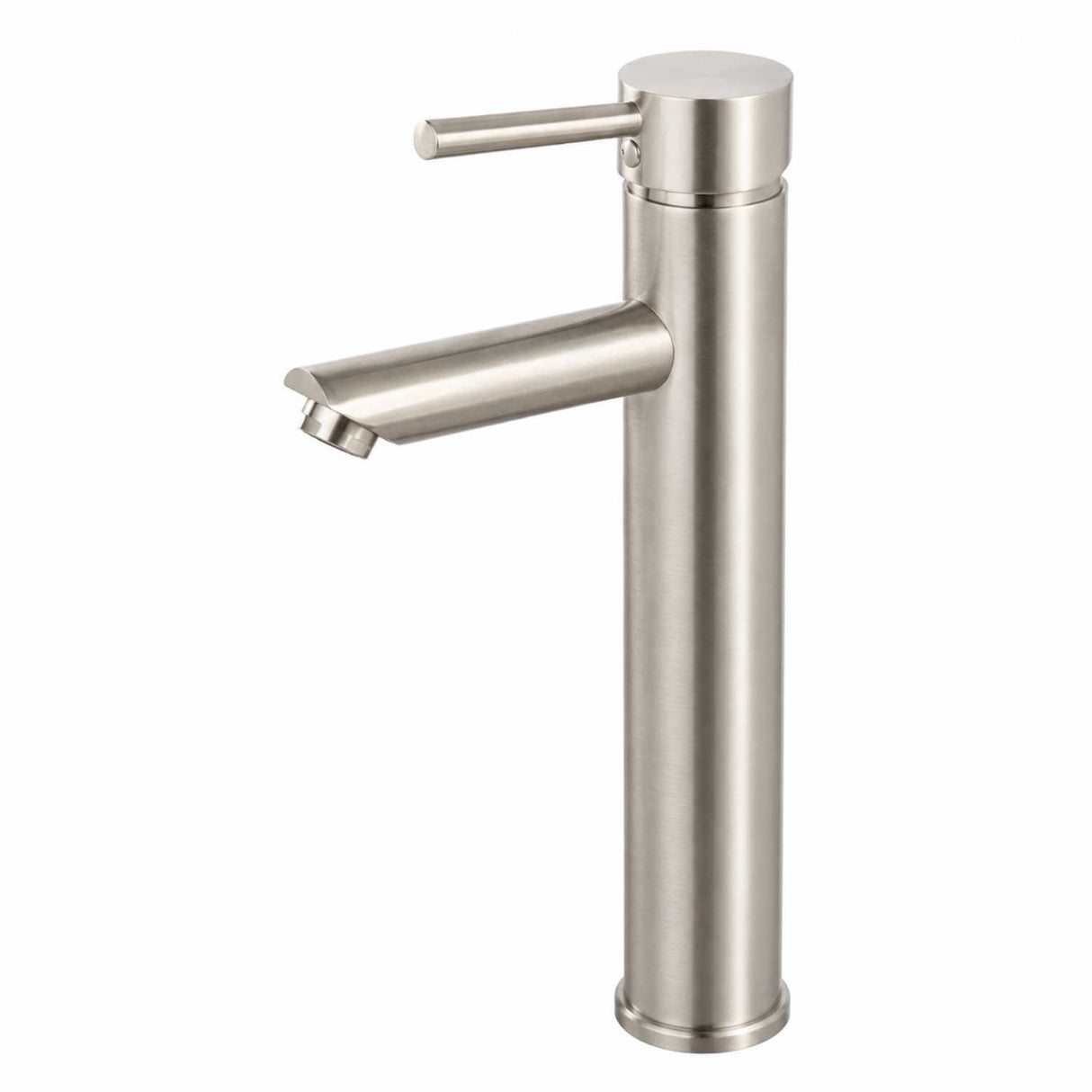 Grifería Lavamanos Alto Cuello Recto Satinado 30 cm Monocontrol para Lavamanos Vessel