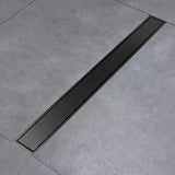 Rejilla Sifón Piso Invisible 60cm X 10cm Acero 304 Negra