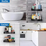 Repisa Esquinera Negra para Baño: Elegancia y Funcionalidad sin Complicaciones