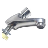 Llave Lavamanos Push Tipo Pesada Cromada 14 cm | Grifería Temporizada con Cierre Automático