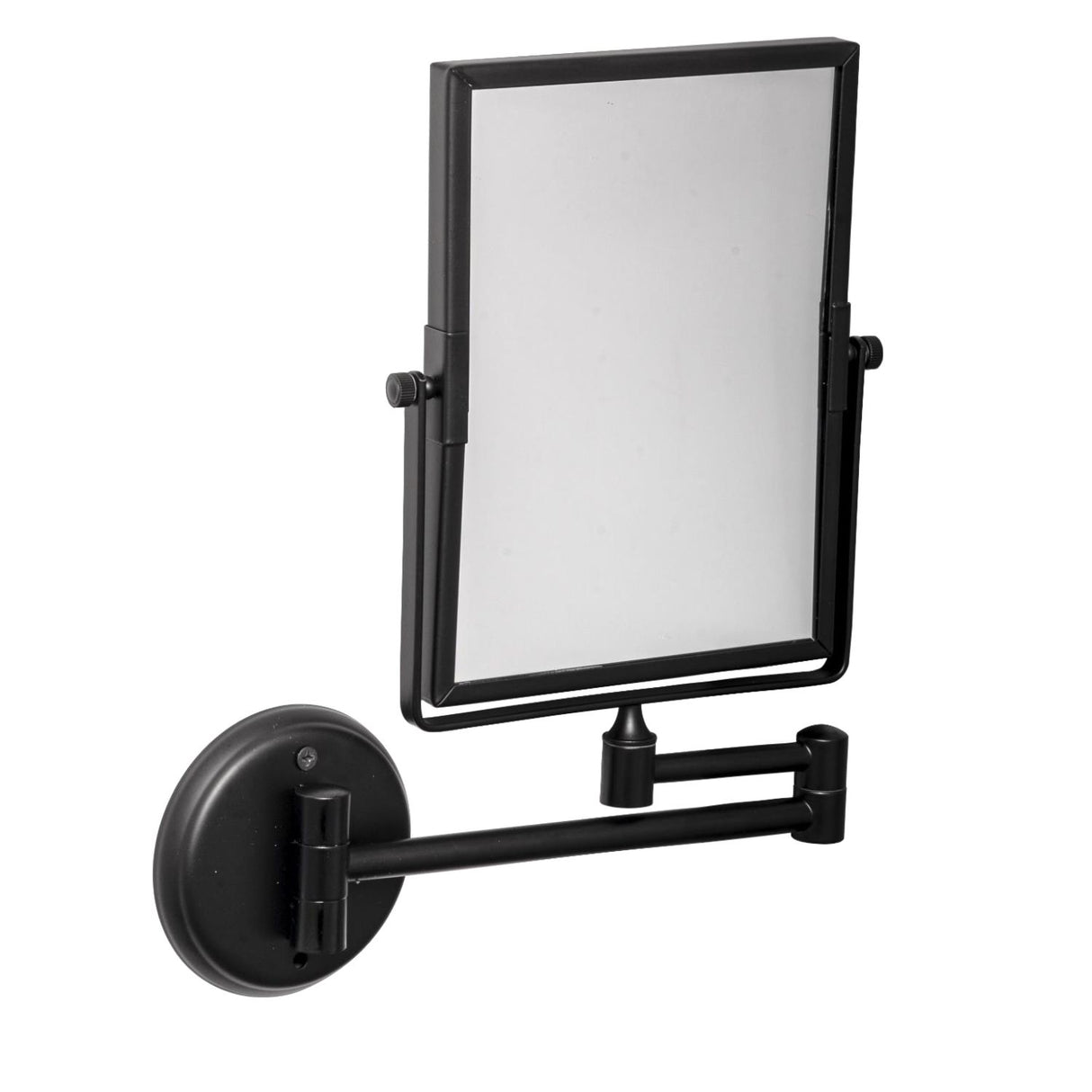 Espejo Cuadrado Ajustable Negro - Aumento 1x a 3x
