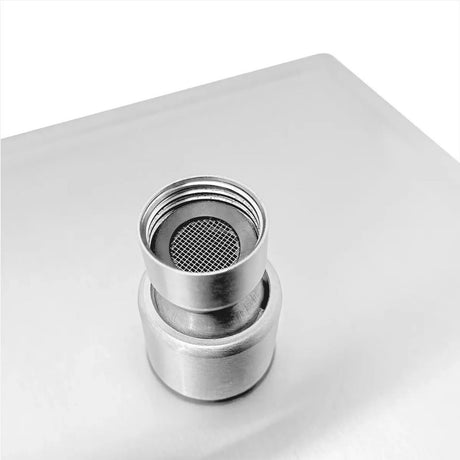 Regadera Cuadrada Satinada de 8 Pulgadas