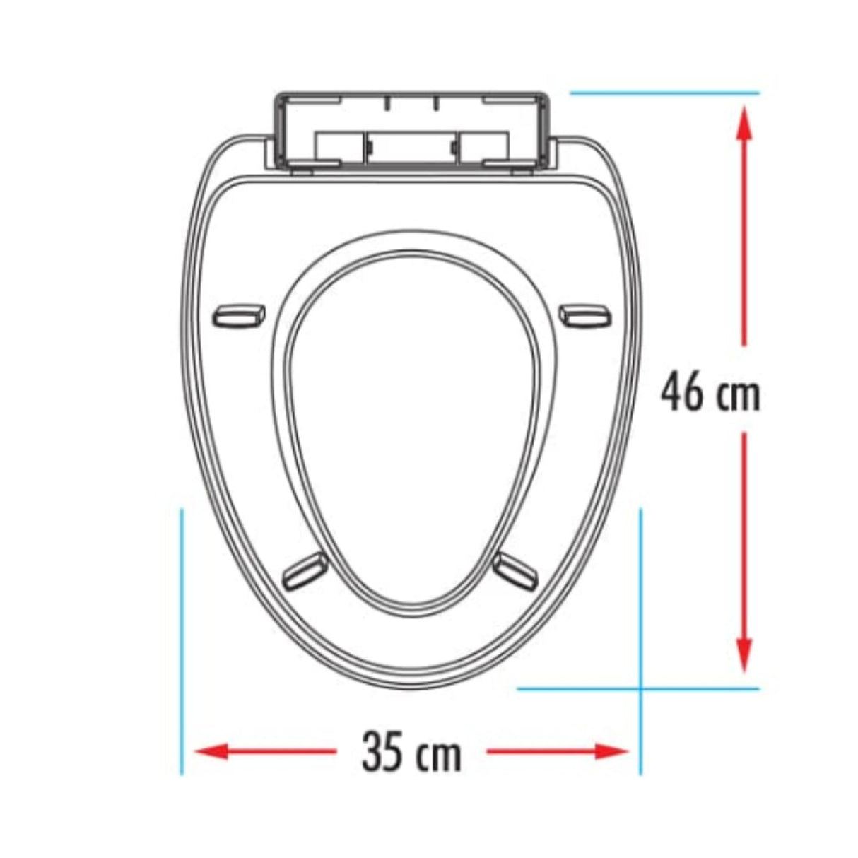 Asiento Sanitario Caída Lenta Lujo Universal