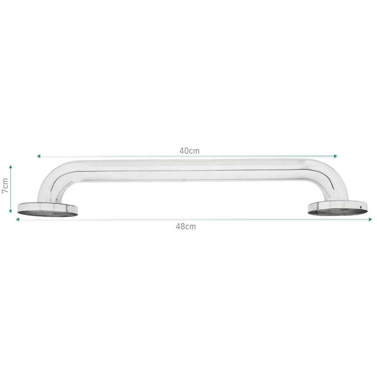 Barra de Seguridad en Acero Inoxidable Alta Calidad 30 - 40 - 50 - 60  cm - Superficie Lisa y Brillante, alta calidad