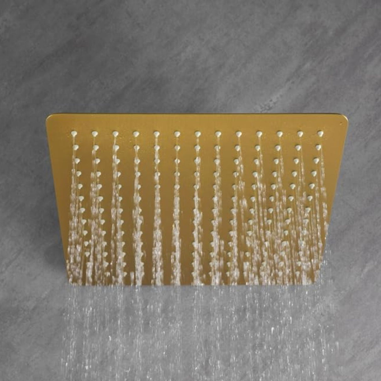 Regadera de Ducha en Acero SUS304 Dorada - 25 cm - Sin Tubo