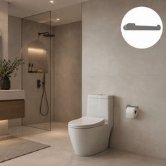 Portarrollos Kassel Gris Cobalto en Zamak 16,5 cm para Baño