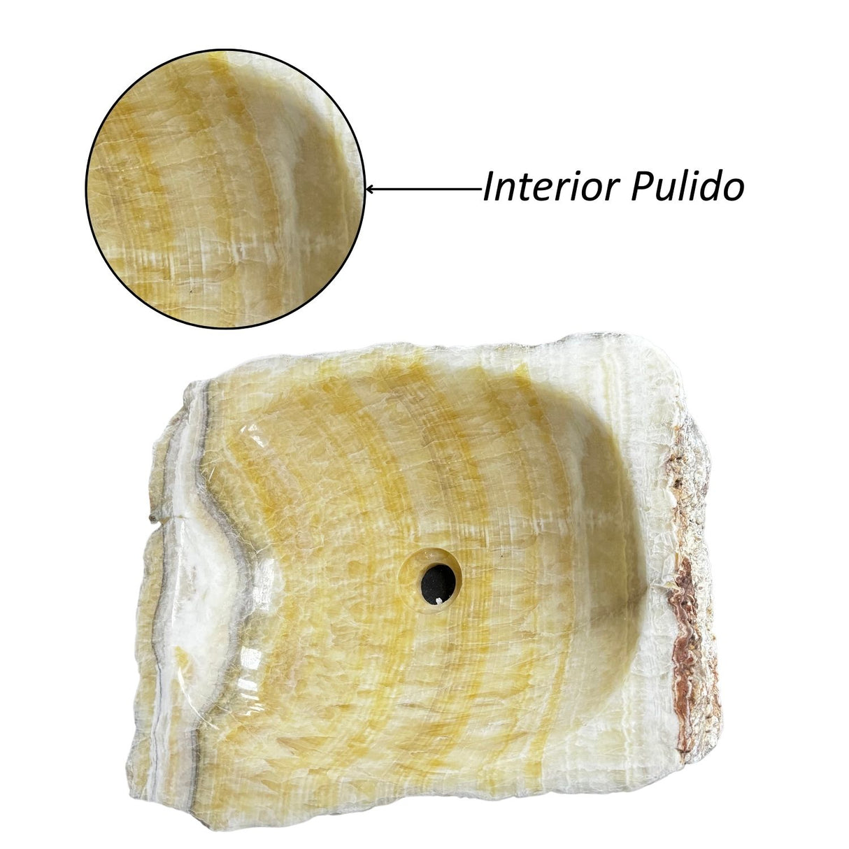 Lavamanos en Piedra Natural Linea Quarzo Amarillo