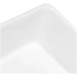 Lavamanos de Sobreponer Cuadrado Cerámico Blanco 39 × 39 cm