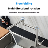 Grifería Monocontrol Cuello Plegable Niquel Texturizado Sovrano