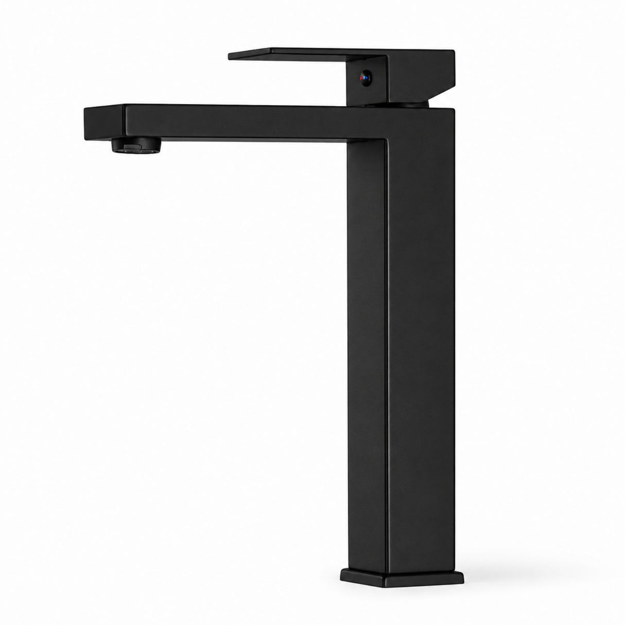 Grifería Alta Monocontrol Paris Negra en Acero Inoxidable 30 cm para Lavamanos