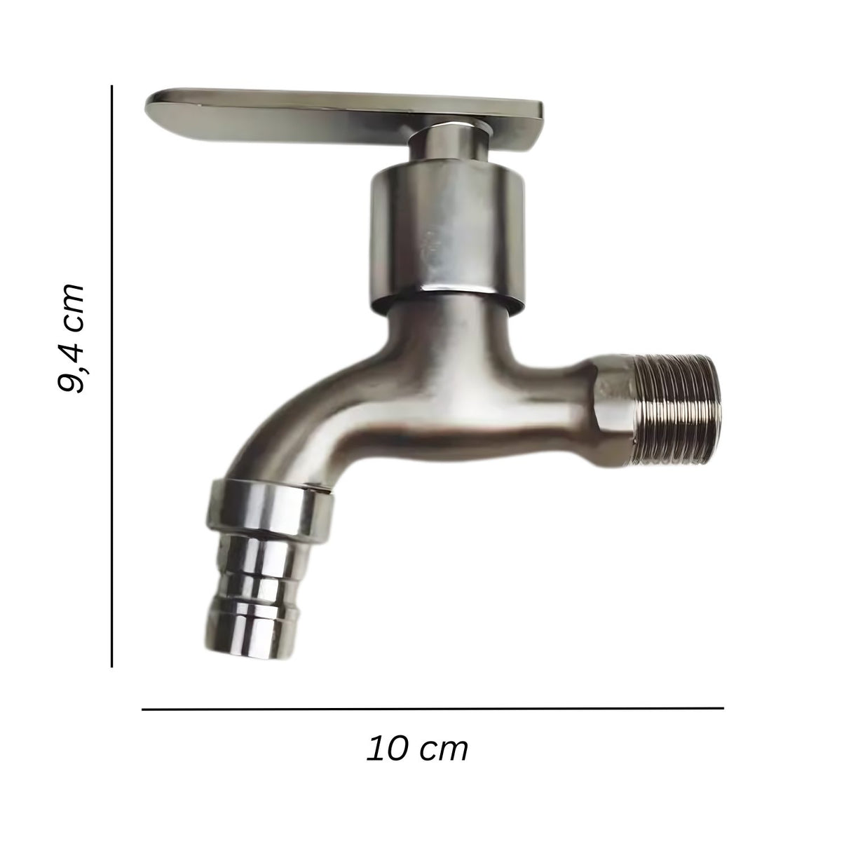 Llave de Acero Inoxidable Terminal, Cocina, Baño, Lavadora, Jardín