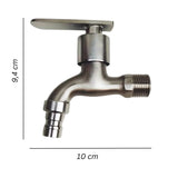 Llave de Acero Inoxidable Terminal, Cocina, Baño, Lavadora, Jardín