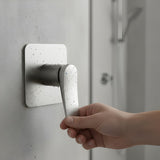 Mezclador Ducha Monocontrol Volare Gris Concreto Diseño Moderno