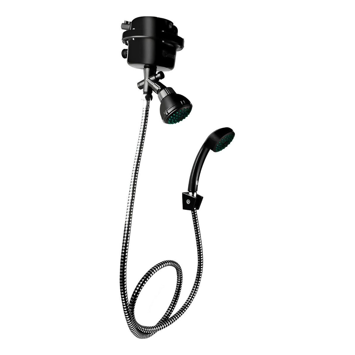 Ducha Eléctrica Dirigible Fusion Negra 110V | Diseño Moderno con Control de Temperatura