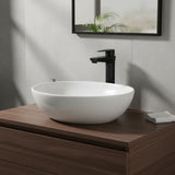 Lavamanos Monocontrol Alto Posto Negro Mate Diseño Moderno