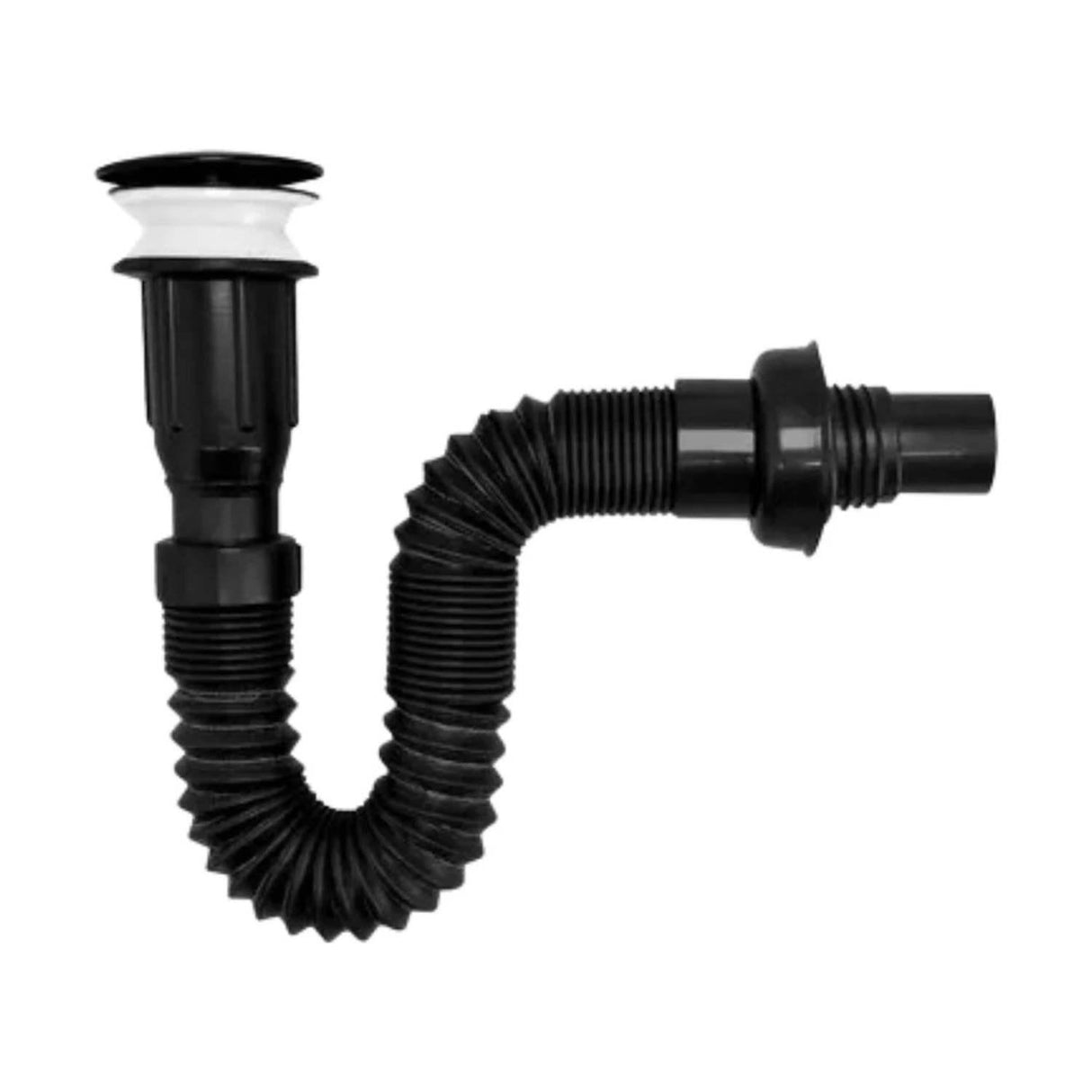 Kit Lavamanos Negro Sobreponer Griferia Negra Desague Push