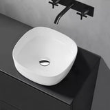 Lavamanos Sobreponer Tipo Vessel Opera Cuadrado - 41.5 x 41.5 x 14.5 cm. Blanco