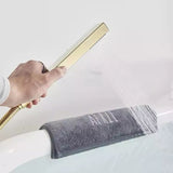 Mango Teleducha Slim Alargada Cromada en Acero Inoxidable (SUS304), Entrada de ½”, Chorro Tipo Lluvia