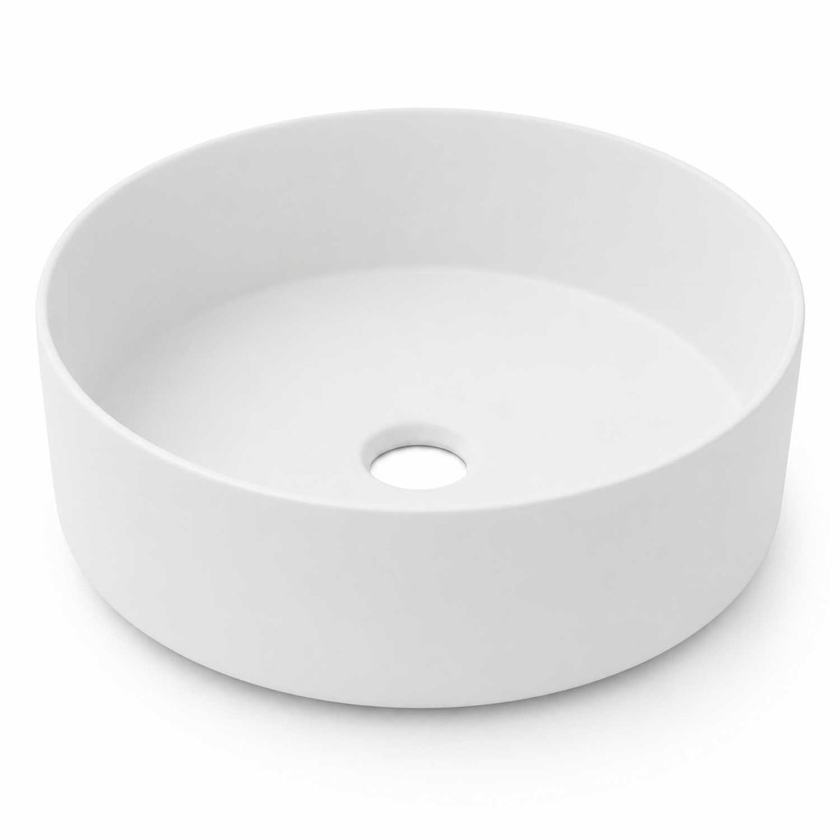 Lavamanos Sobreponer Olimpus Blanco Mate 36 x 36 x 12 cm | Diseño Redondo Moderno