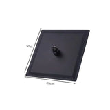 Ducha Sencilla Negra Lujo 20 Cm