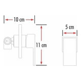 Kit Ducha 20cm + Griferia Agua Fria + Monocontrol Cromado