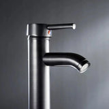 Grifería lavamanos monocontrol Alta negra Iris