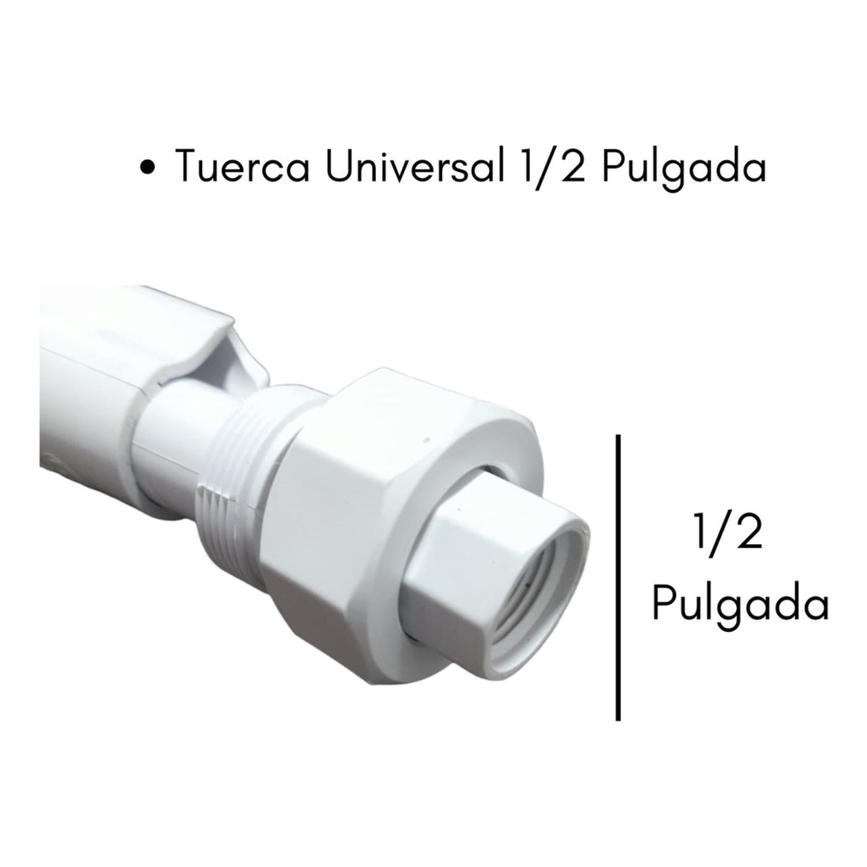 Tubo Instalación Ducha Eléctrica, Con Tuerca Universal