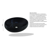 Lavamanos Canoa Negro Mate Premium 40 cm