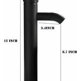 Kit Completo Lavamanos Blanco Canoa- Desagüe -griferia Negra