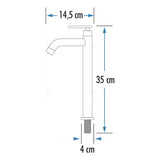 Kit Ducha 20cm + Griferia Agua Fria + Monocontrol Cromado