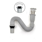 Kit Lavamanos Canoa, Griferia Agua Fría Acero Y Desagüe